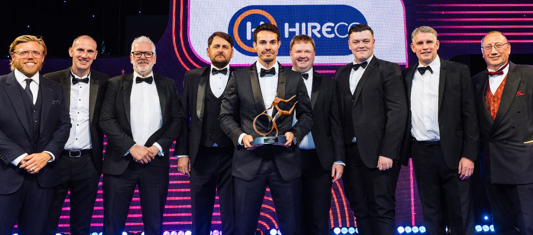 Knowles winning at the Motor Transport Awards 2025
